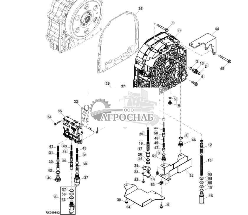 Передняя крышка трансмиссии, PowrQuad™AutoQuad™ 